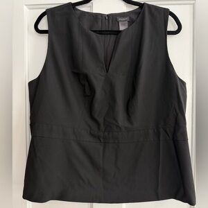 Ann Taylor Factory Black Sleeveless Blouse 16